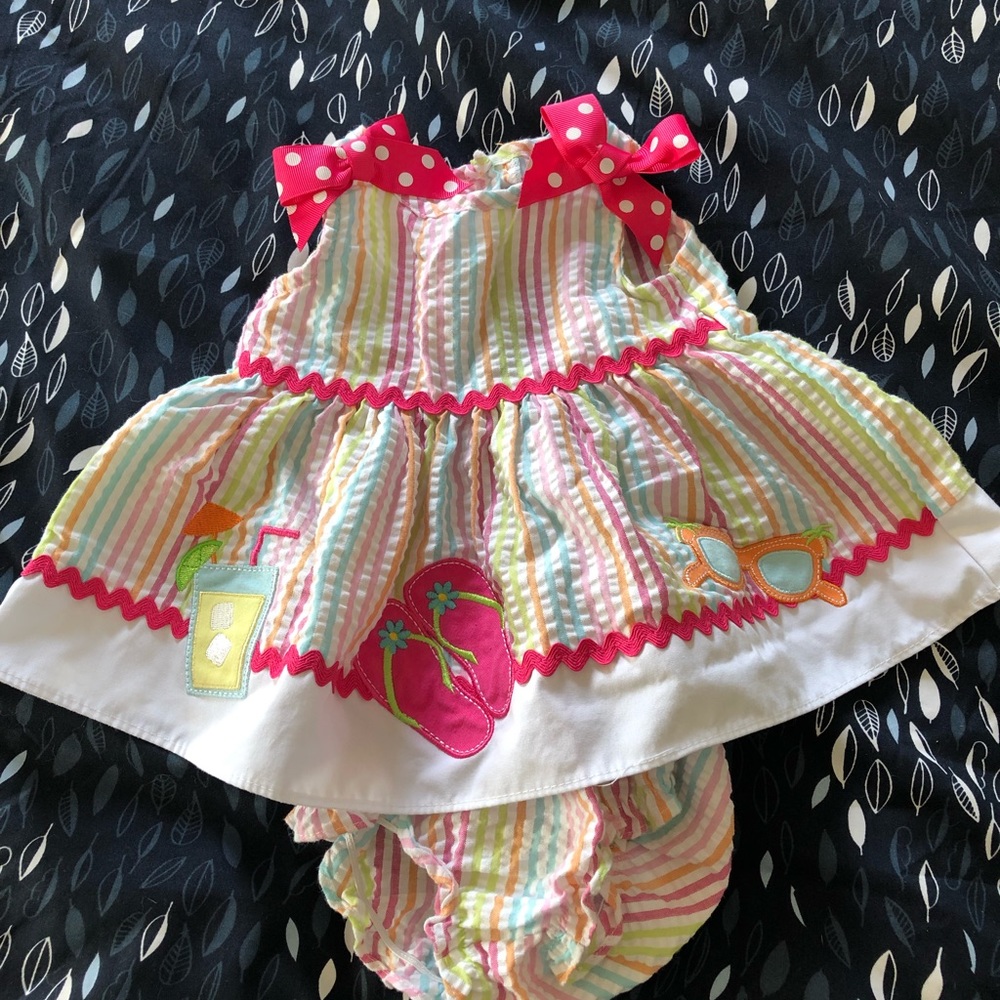 Precious Good Lad Striped 6 mo Summer Dress!
